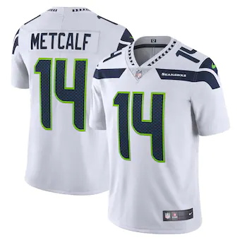 mens nike dk metcalf white seattle seahawks vapor limited j